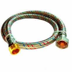 Panzerschlauch 1000 mm flexibel   3/4" ÜM x 1/2" AG / Armored hose 1000 mm flexible 3/4" ÜM x 1/2" AG
