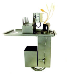 Tankdeckel D3  400V kpl. mit STB Heizkörper und Schlauchanschluss / Tank lid D3 400V complete with STB, radiator, and hose connection